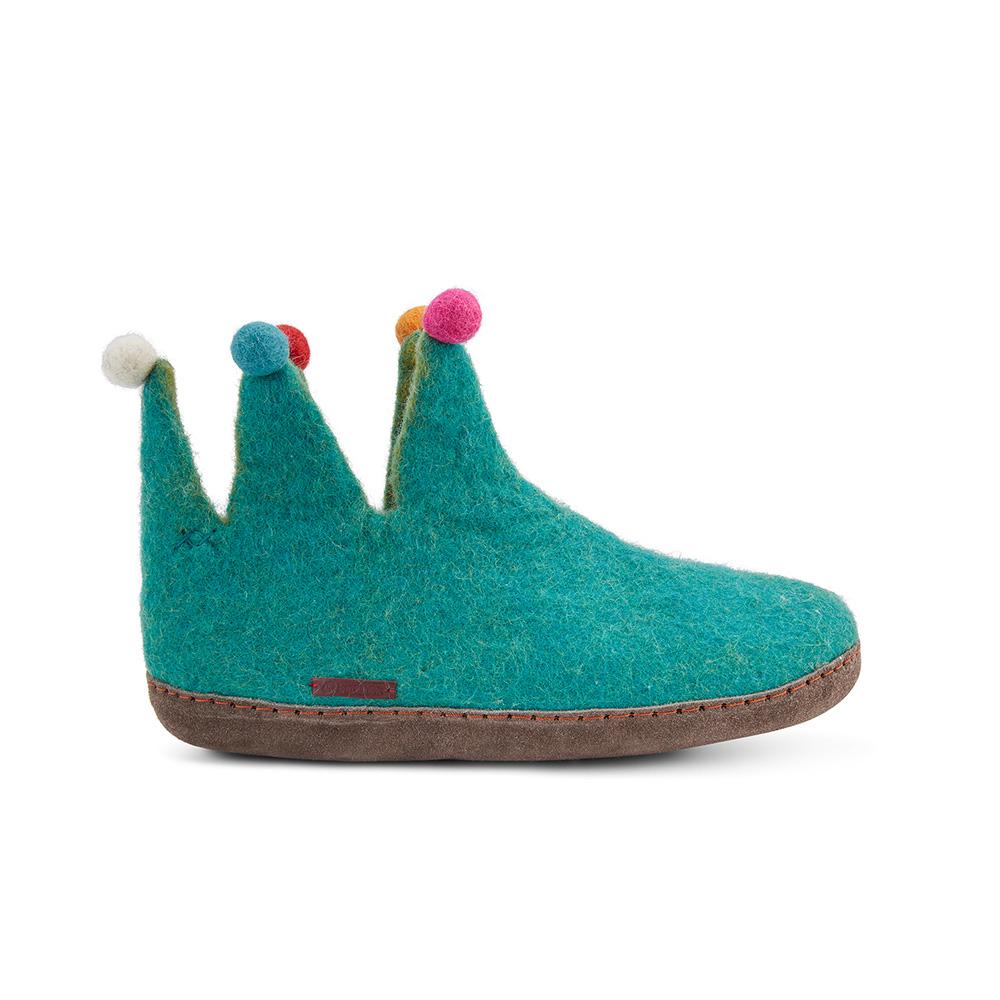 The Jester - Light Blue with Leather