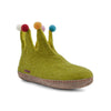 The Jester - Lime Green with Leather