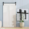 Bi-Folding Sliding Barn Door Hardware Track Kit (No Door)