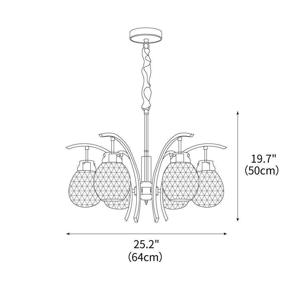 Big Flower Bag Chandelier 25.2