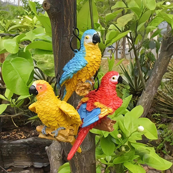 Bird Statues - Decorative Metal Set