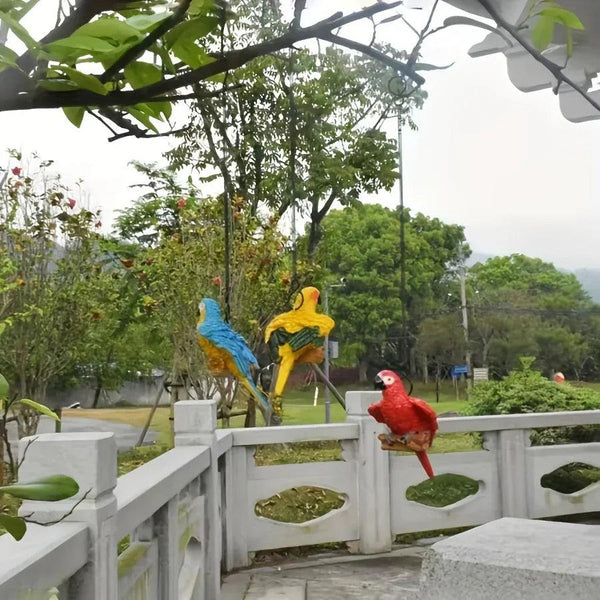 Bird Statues - Decorative Metal Set