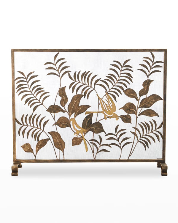 Bird Accent Fire Screen
