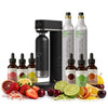 The APEX FIZZ Collection by FIZZIT: Elite Home Carbonation System Bundle | Includes Premium Soda Maker, Stainless Steel Bottle, Two 60L CO2 Cylinders, & 6 Zero-Sugar Flavor Drops (960 Cans Equivalent)
