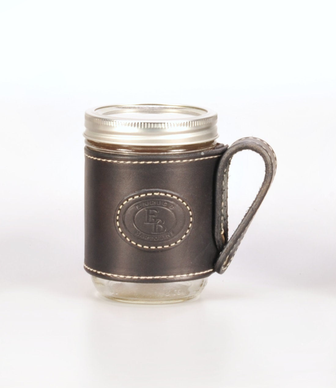 Enrico Bartolini Leather Mason Jars