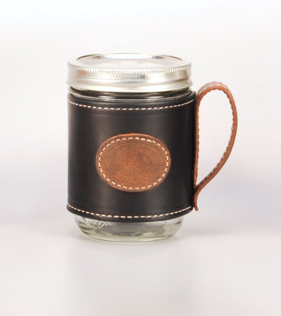 Enrico Bartolini Leather Mason Jars
