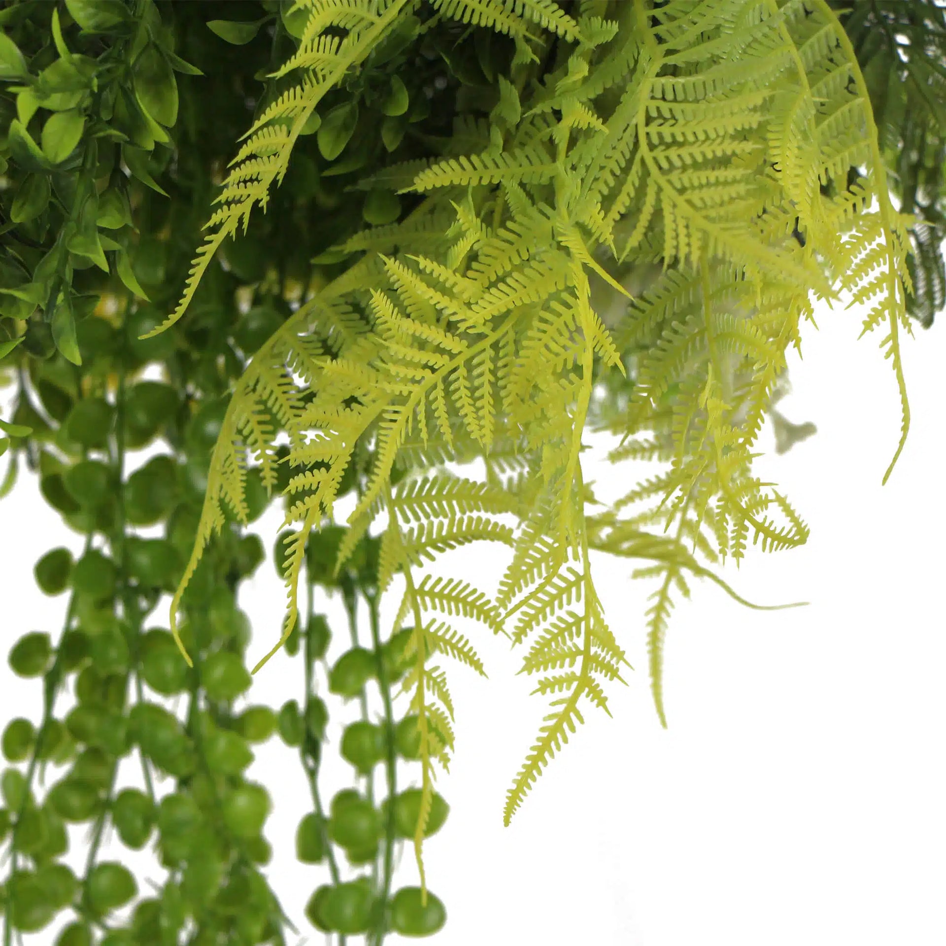Draping Plant Artificial Roof Hanging Disc 25in – Black Frame – UV Resistant