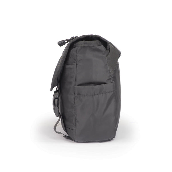 Black Nylon Messenger Bag