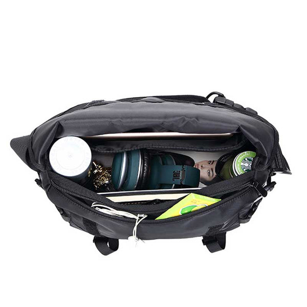 Black Tactical Messenger Bag