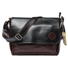 Black and Brown Messenger Bag