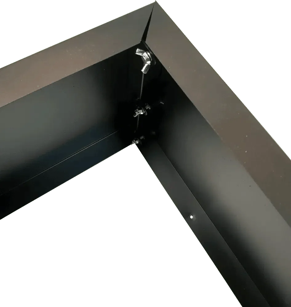 Black Metal Planter Medium – For Artificial Hedges