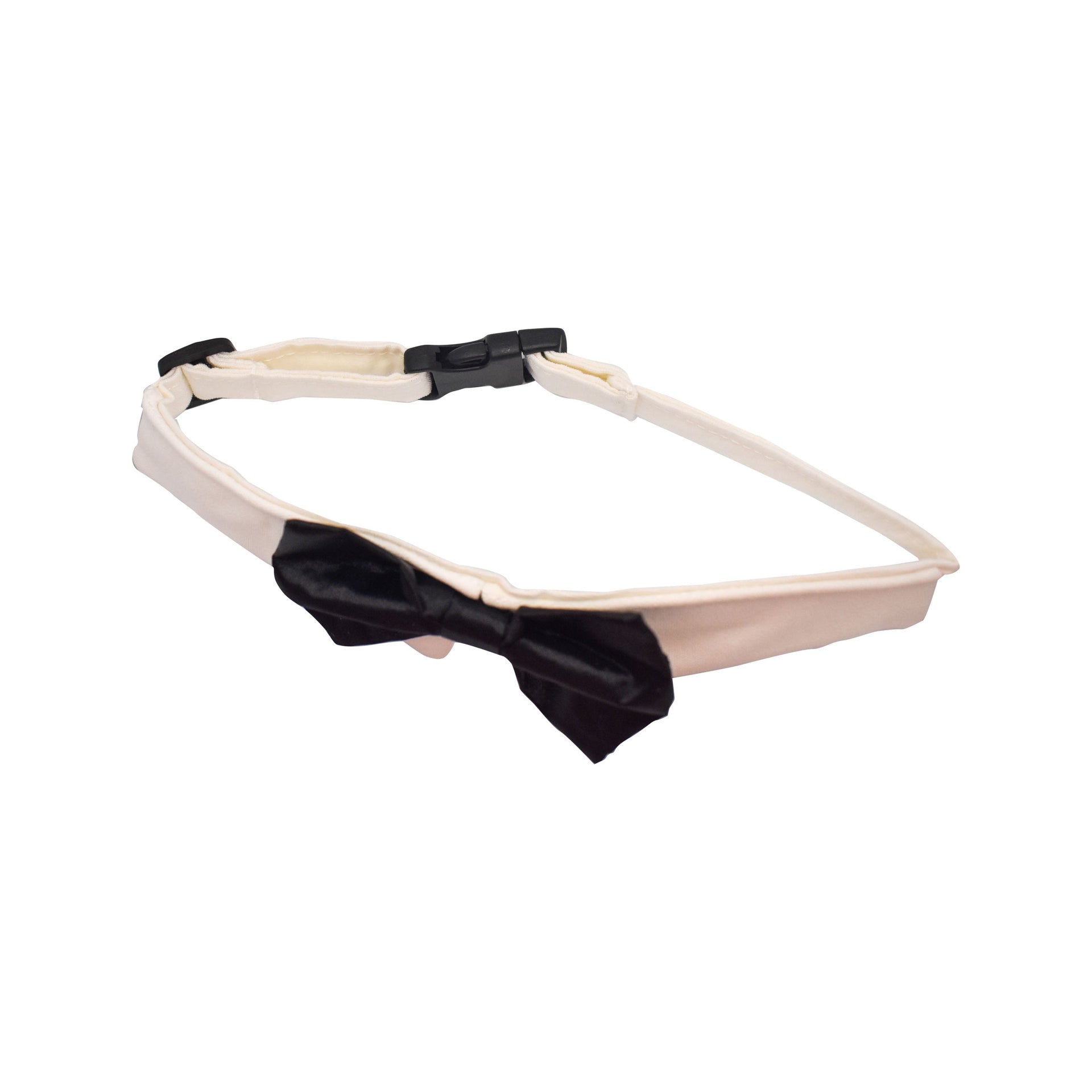 Black Satin Dog Bow Tie