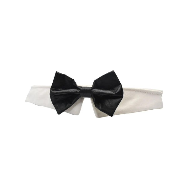 Black Satin Dog Bow Tie - Gifts for You 'n Me