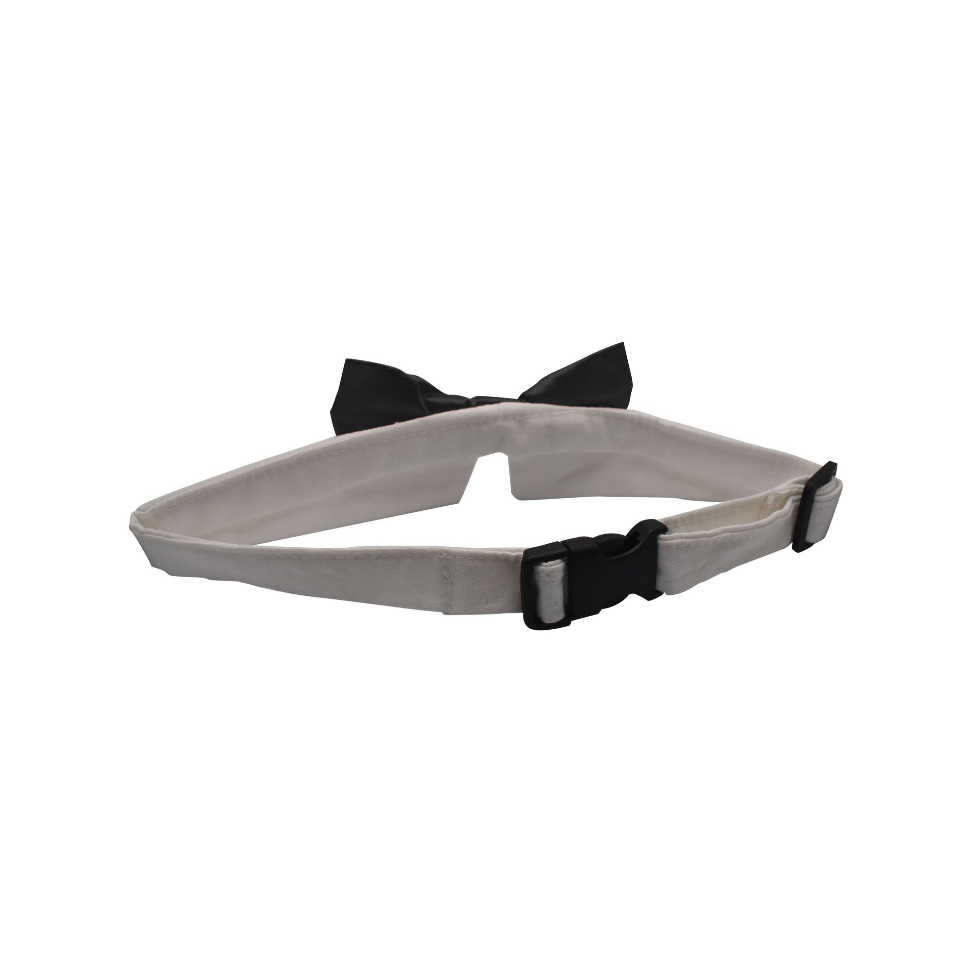 Black Satin Dog Bow Tie