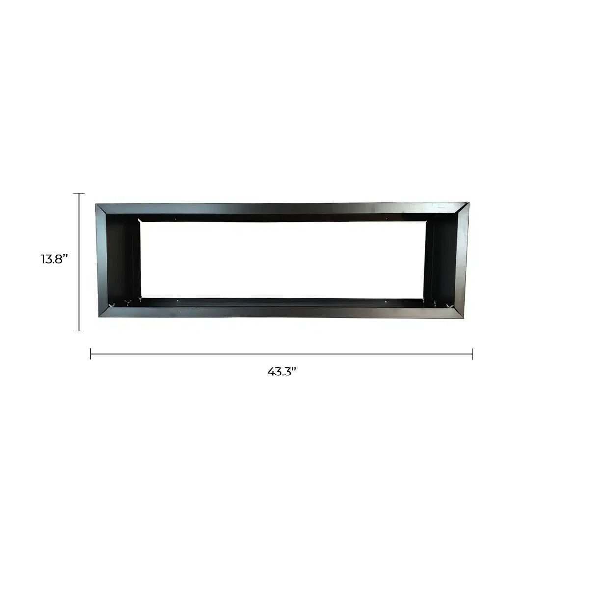 Black Metal Planter Medium – For Artificial Hedges