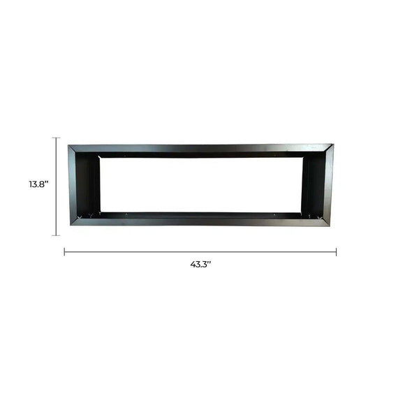 Black Metal Planter Medium – For Artificial Hedges
