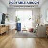 10000 BTU 4-in-1 Portable Air Conditioner with Dehumidifier and Fan Mode-Dark Blue