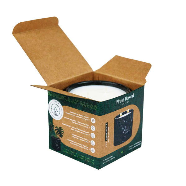 Natural Vanilla Orchid Black Marquina Candle 17oz