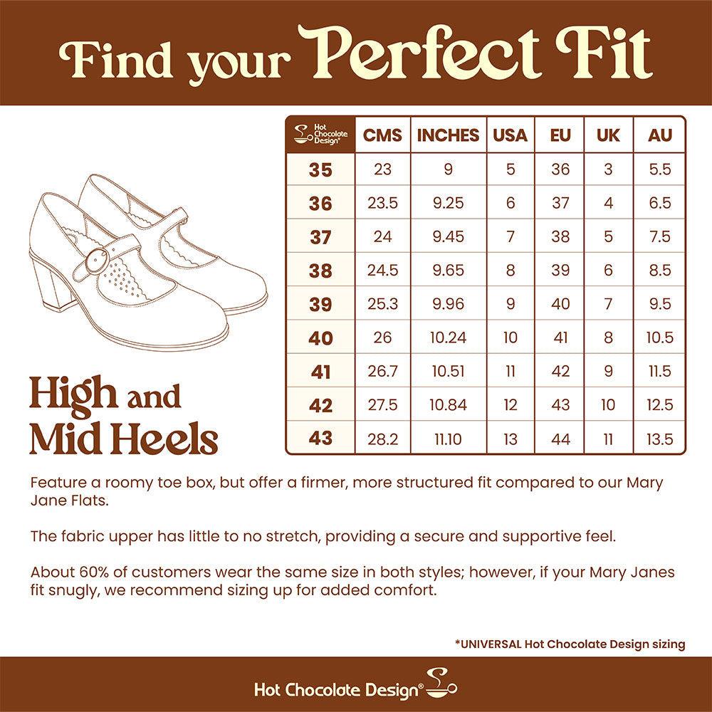 Black Moon Women's Mid Heels Mary Jane