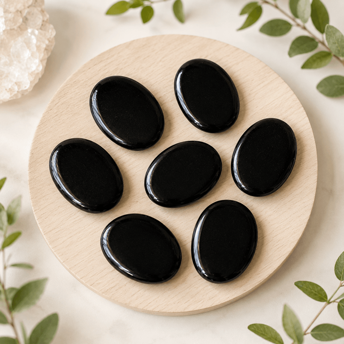 Black Obsidian Pocket Stones.