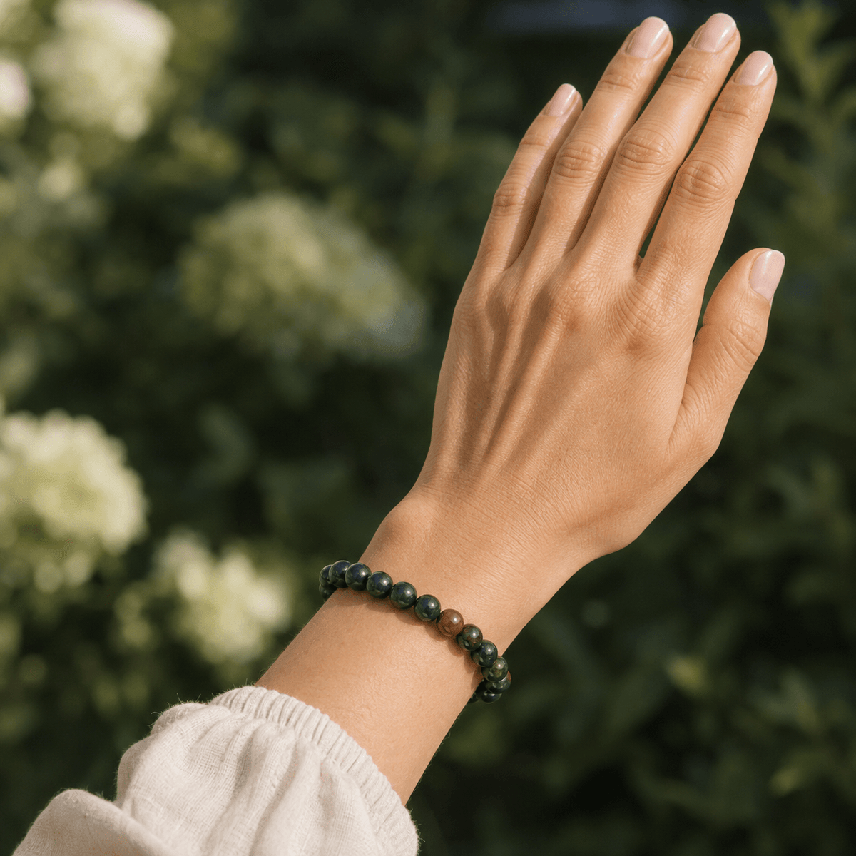 Bloodstone Bracelet | African Bloodstone Bracelet (Altruism and Strength)