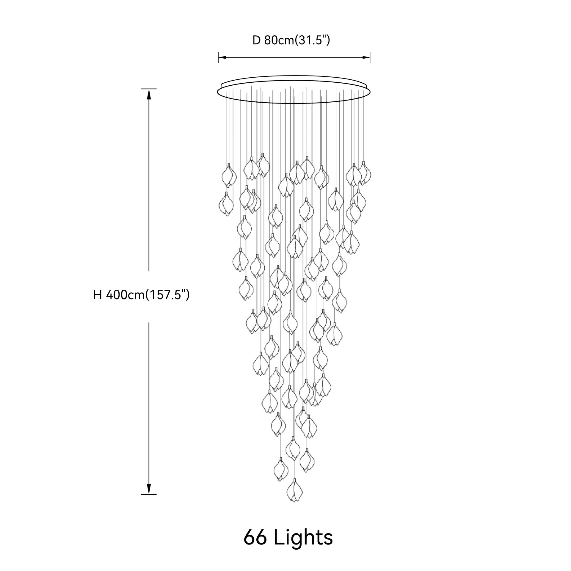 Bloom Porcelain Petals Pendant Light