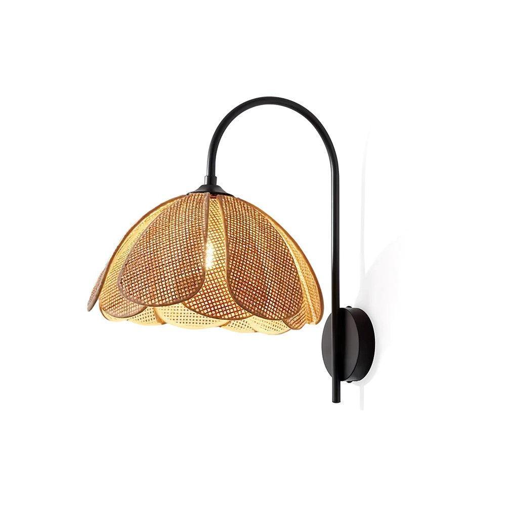 Bloom Rattan Wall Lamp 15.7