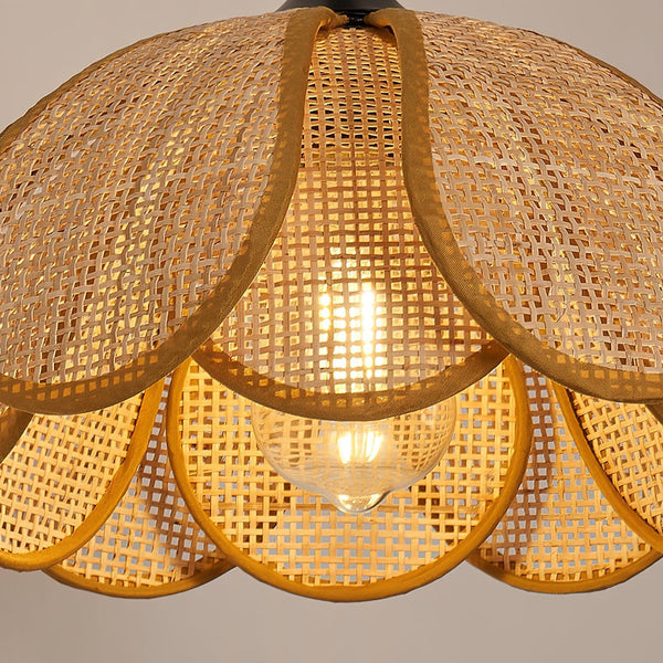 Bloom Rattan Wall Lamp 15.7