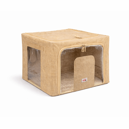 BlushBees® Collapsible Oxford Fabric Storage Boxes with Clear window, Duel Openings and Strong Metal Supports
