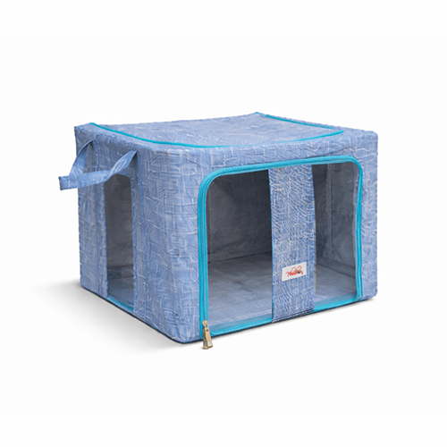 BlushBees® Collapsible Oxford Fabric Storage Boxes with Clear window, Duel Openings and Strong Metal Supports