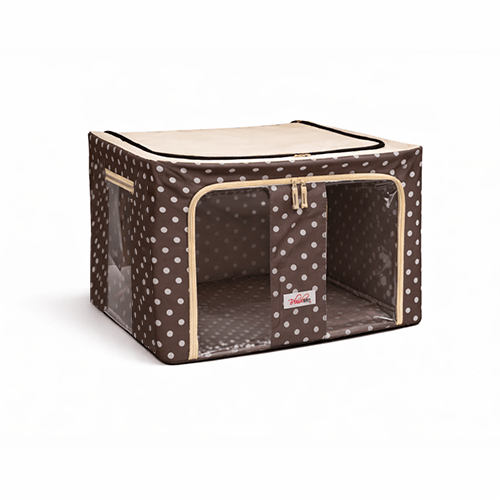 BlushBees® Collapsible Oxford Fabric Storage Boxes with Clear window, Duel Openings and Strong Metal Supports