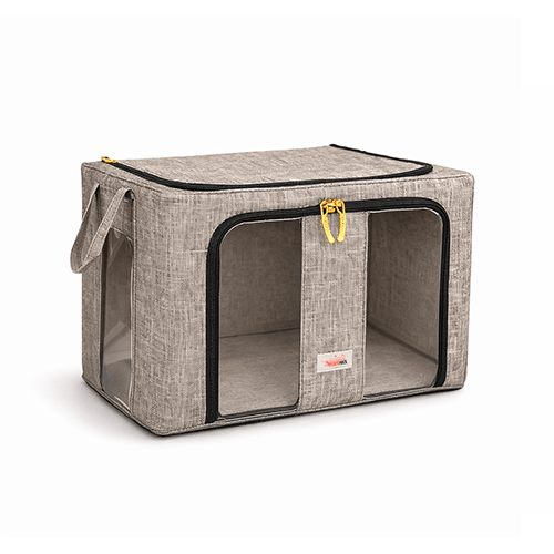 BlushBees® Collapsible Oxford Fabric Storage Boxes with Clear window, Duel Openings and Strong Metal Supports
