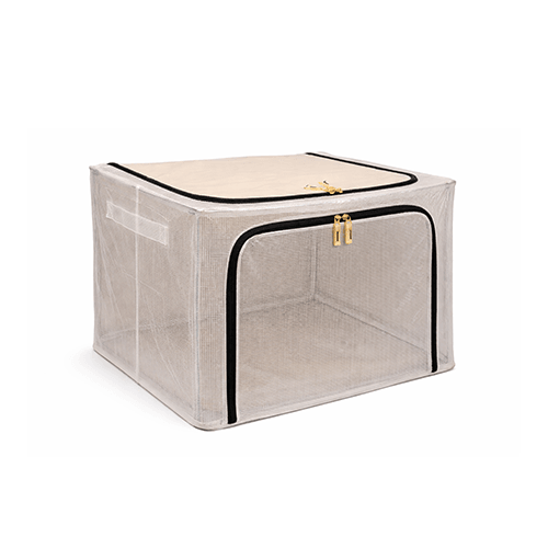 BlushBees® Collapsible Oxford Fabric Storage Boxes with Clear window, Duel Openings and Strong Metal Supports