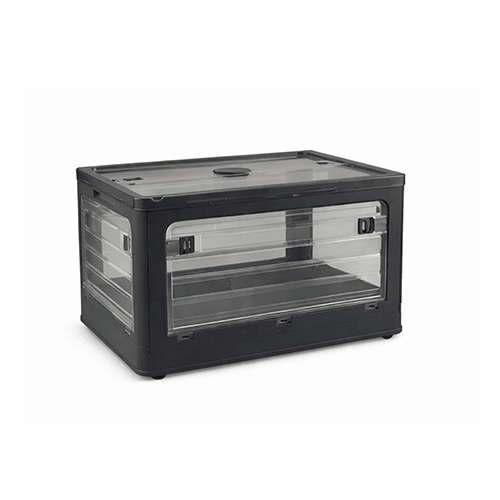 BlushBees® Storage Containers - Designed for real life. Collapsible - Stackable - Opens from All Sides - 4 Smooth Wheels