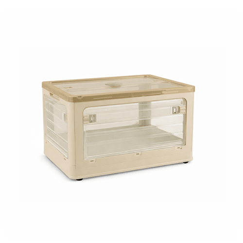 BlushBees® Storage Containers - Designed for real life. Collapsible - Stackable - Opens from All Sides - 4 Smooth Wheels