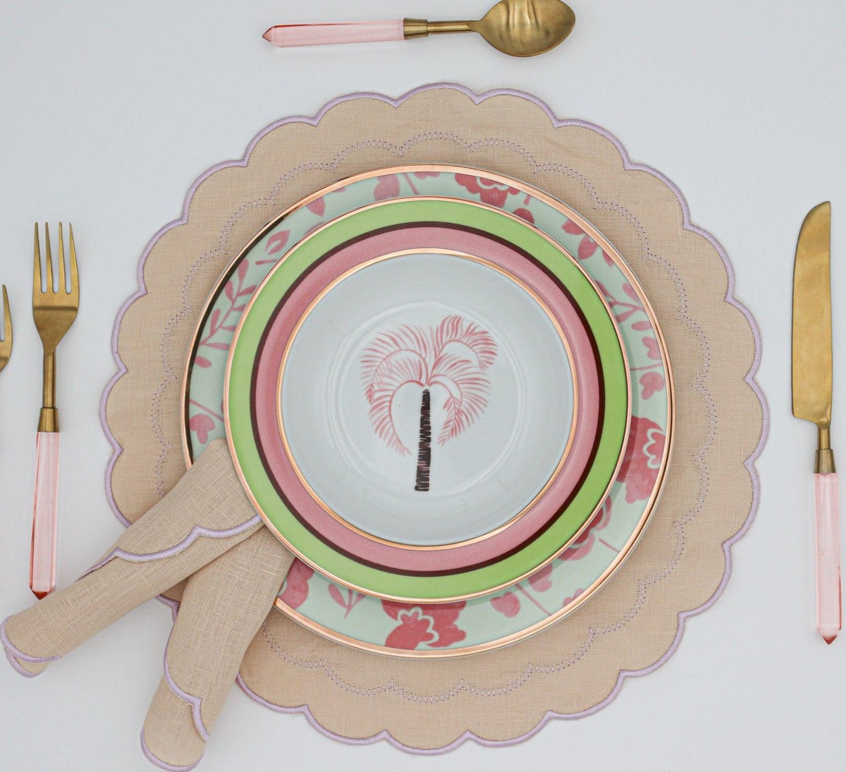Blush Buttercream Linen Napkins – Set of 4