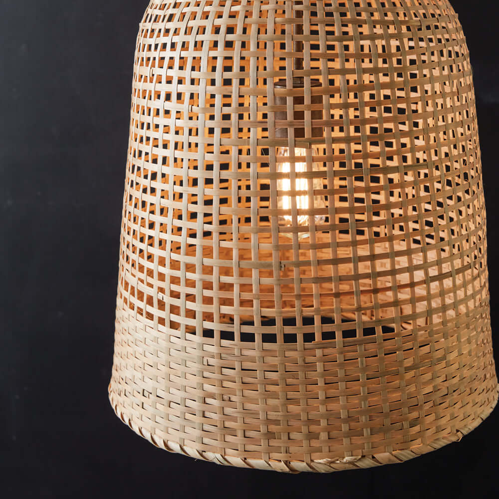 Bohemian Handwoven Rattan Pendant Lamp