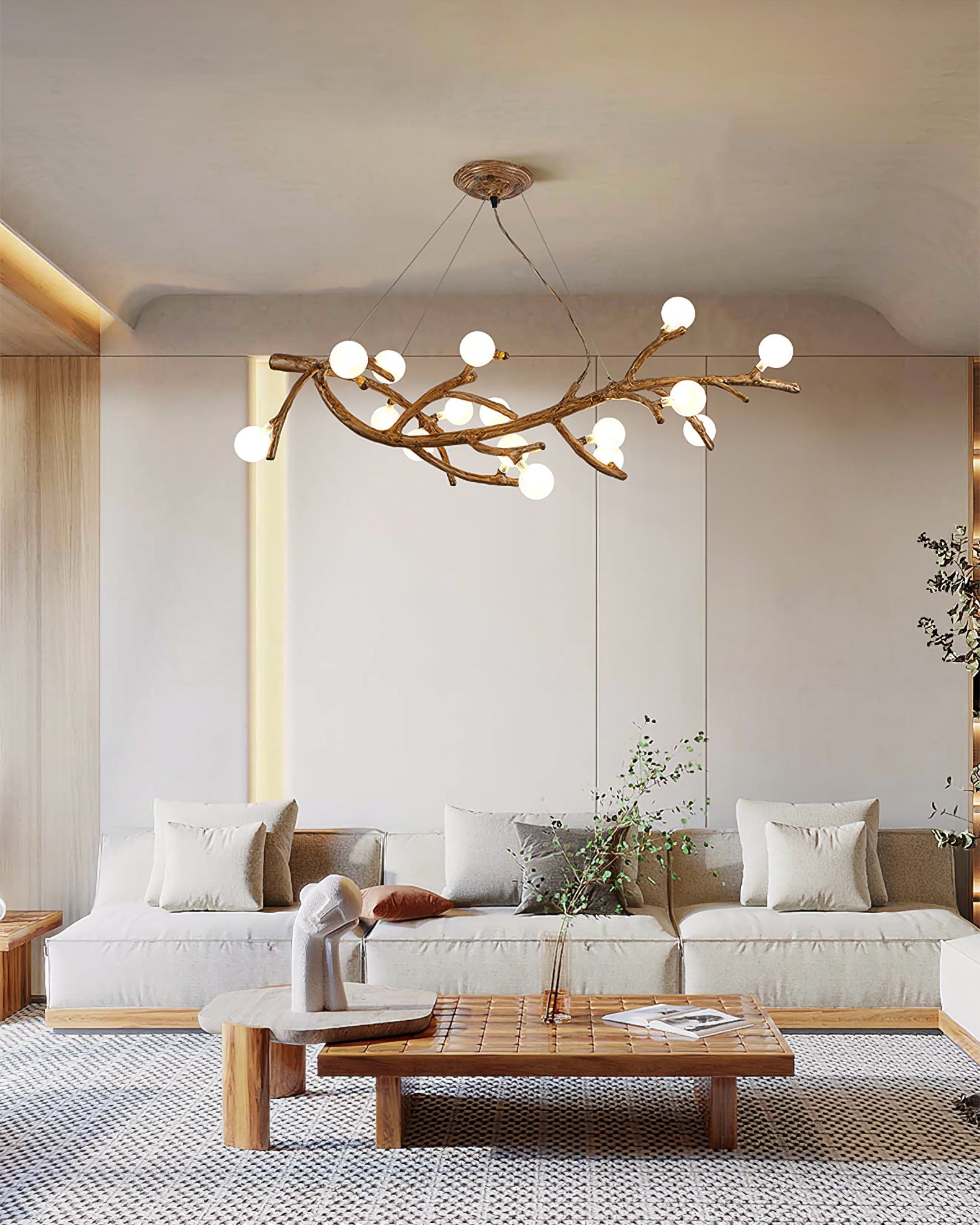 Boho Tree Branch Chandelier