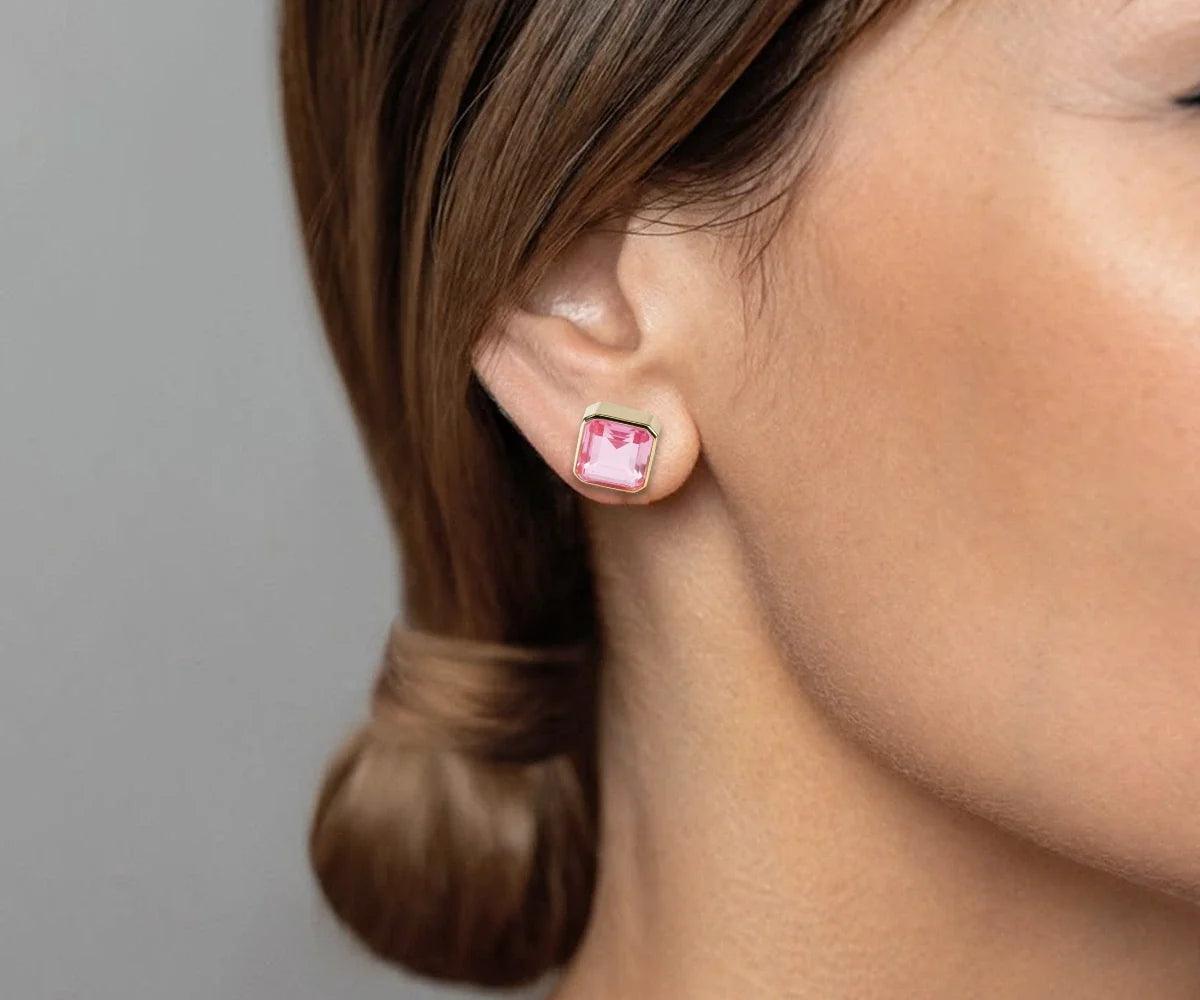 Pink Tourmaline Earrings