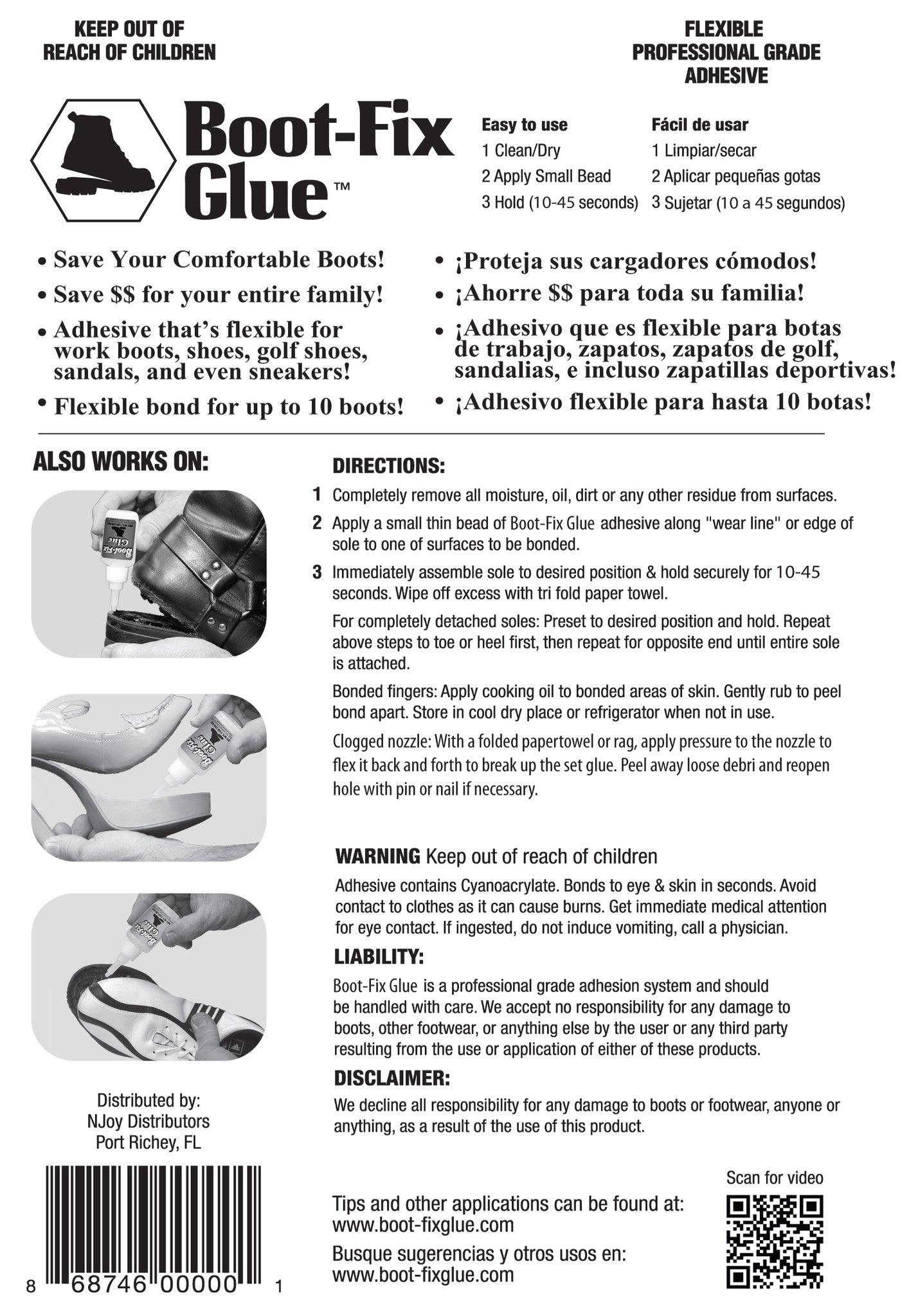 Boot-Fix Shoe Glue – Professional Grade Shoe Repair Adhesive (20g)