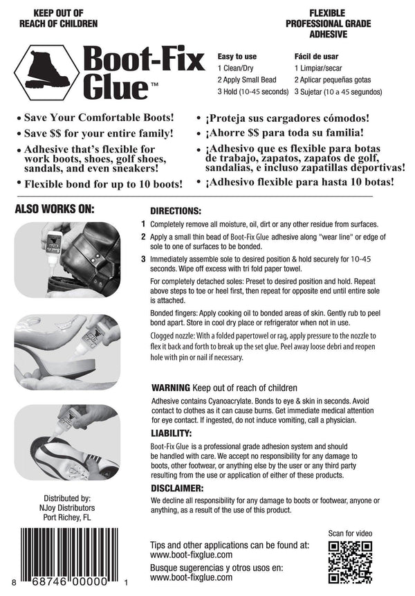 Boot-Fix Shoe Glue – Professional Grade Shoe Repair Adhesive (20g)