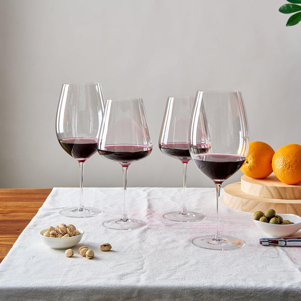 Classica Bordeaux Hand-Blown Stemmed Wine Glassware, Set of 2