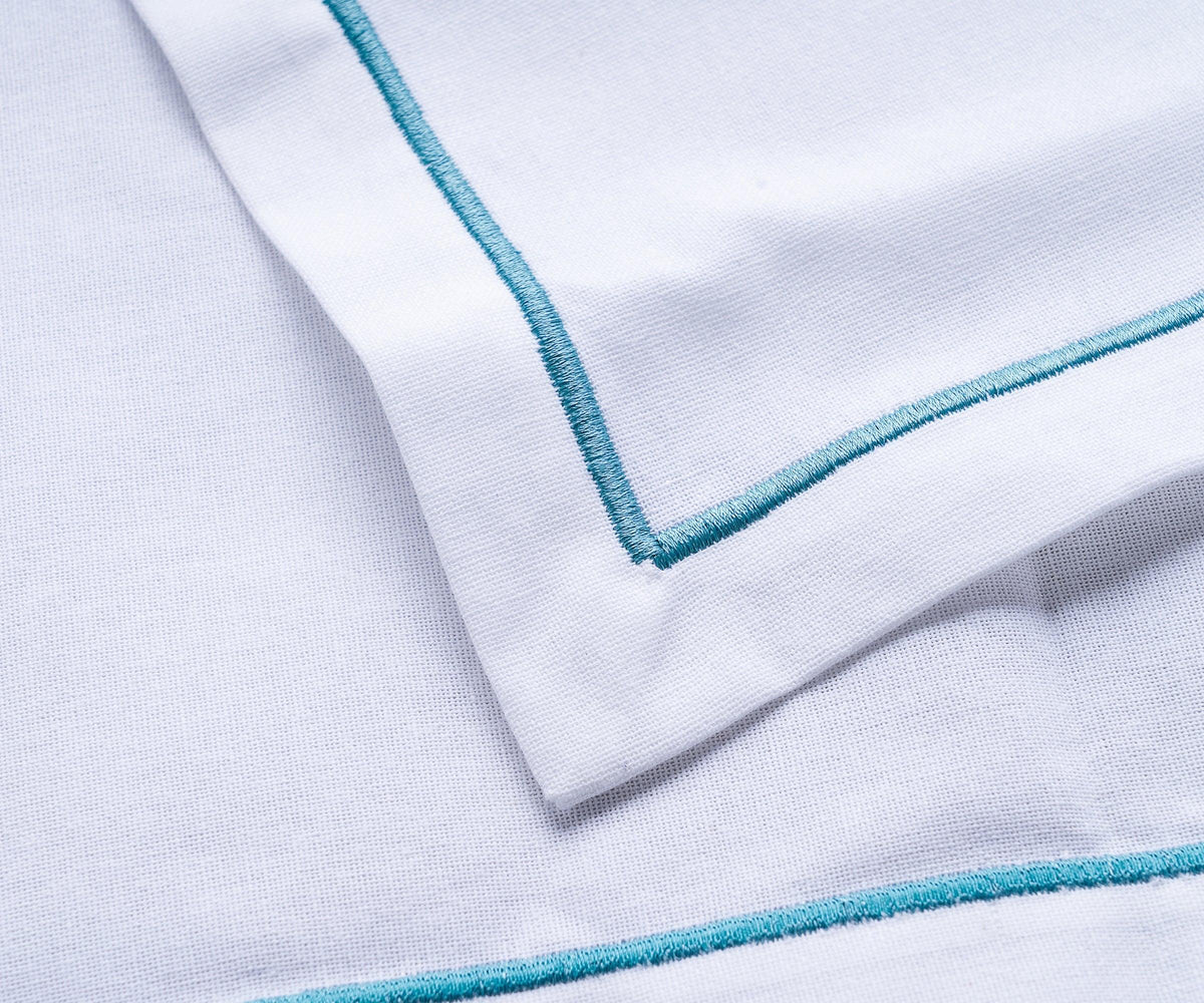 Light Blue Napkins - Embroidery Napkins