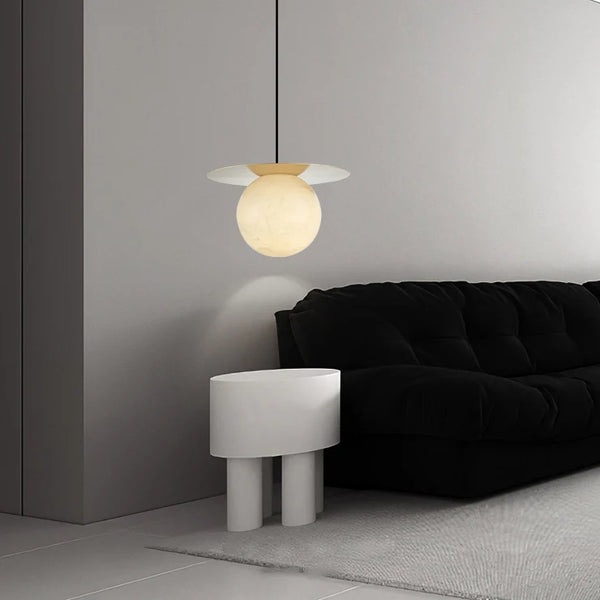 Borra Round Alabaster Pendant Light