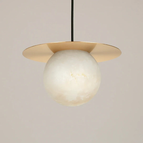 Borra Round Alabaster Pendant Light