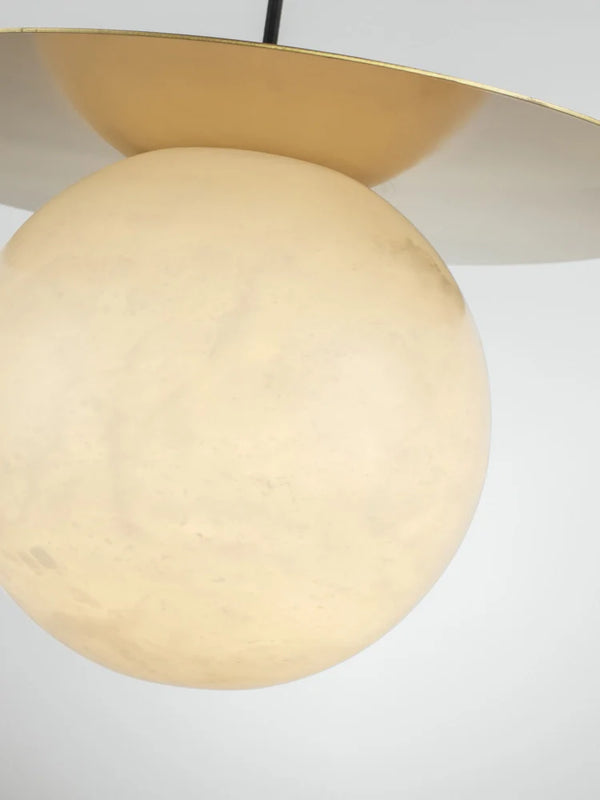 Borra Round Alabaster Pendant Light