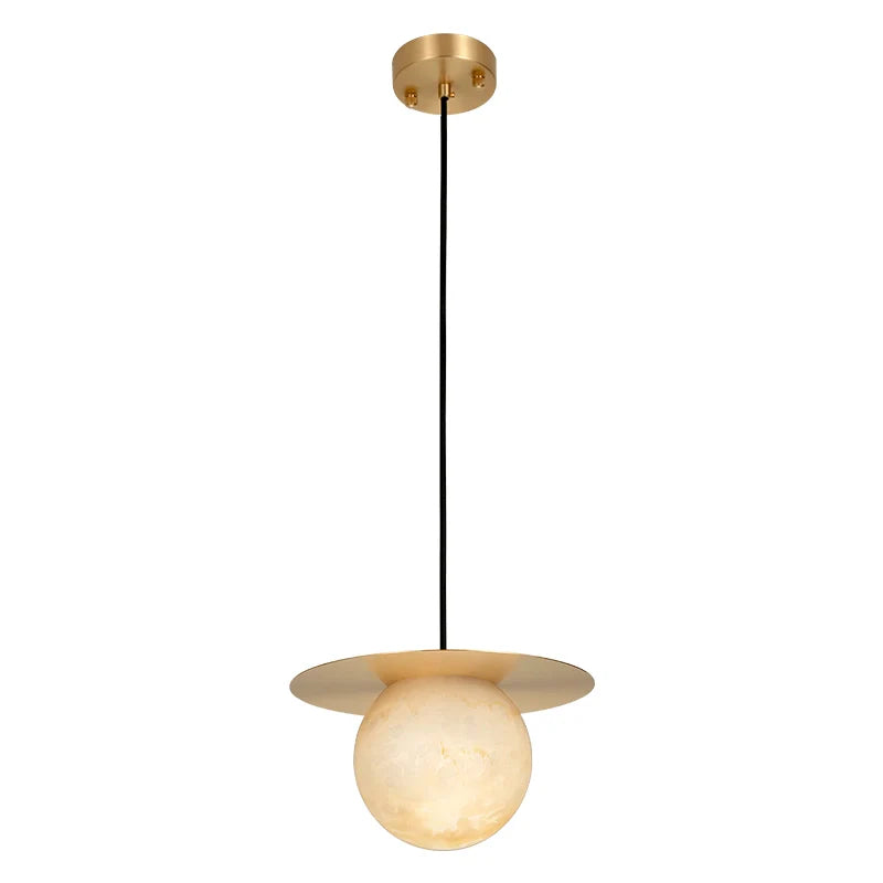 Borra Round Alabaster Pendant Light