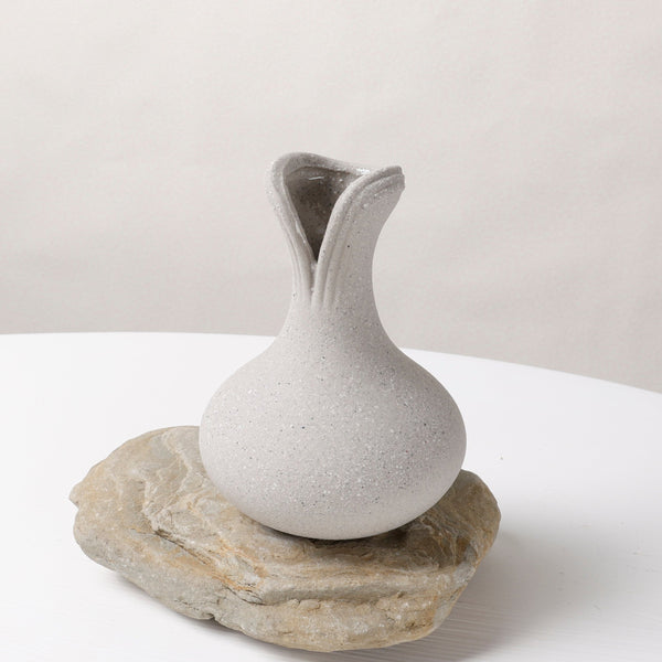 BosilunLife Grey Flower Vase Recycled Eco-Clay