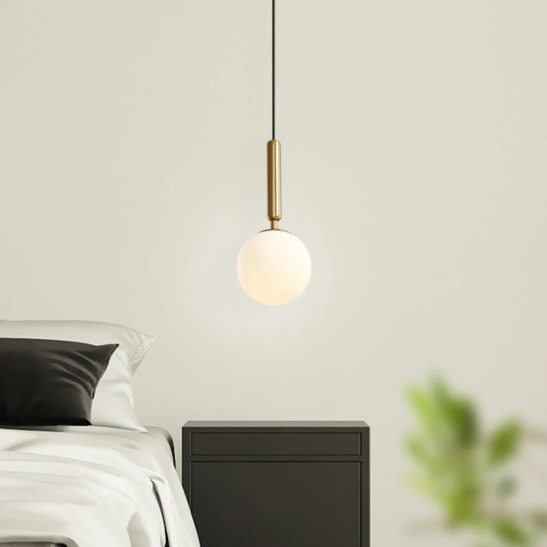 Bosso Brass Alabaster Pendant Lamp