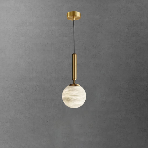Bosso Brass Alabaster Pendant Lamp